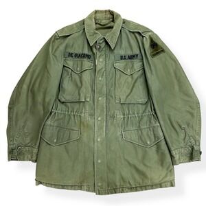 Vintage US Army M-1951 OG 107 Field Jacket Size Medium Olive Green 50s M51 Rare